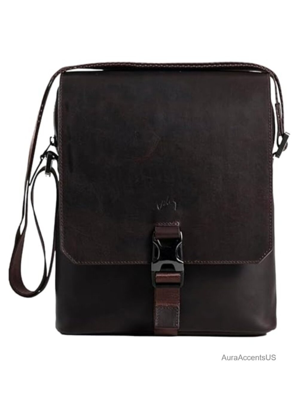VELEZ Top Grain Leather Bag For Men - Small Sling Messenger Bags - 11 inch